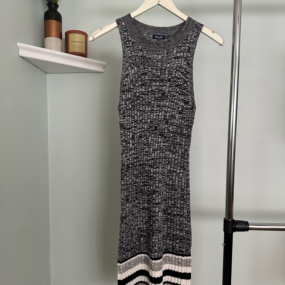 Splendid Women's Clothing Merton Fitted Knit Stretch Sleeveless Sweater Dress